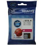 Brother LC431XLM Magenta Ink Cartridge, 500 Pages.